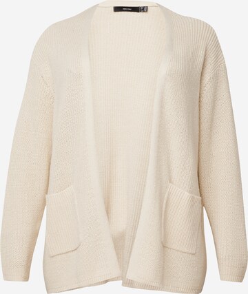 Cardigan 'Fabulous' Vero Moda Curve en beige : devant