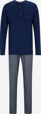 SCHIESSER Pitkä pyjama värissä sininen: edessä