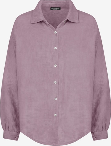 SASSYCLASSY Bluse 'kürzere Variante' in Lila: Vorderseite