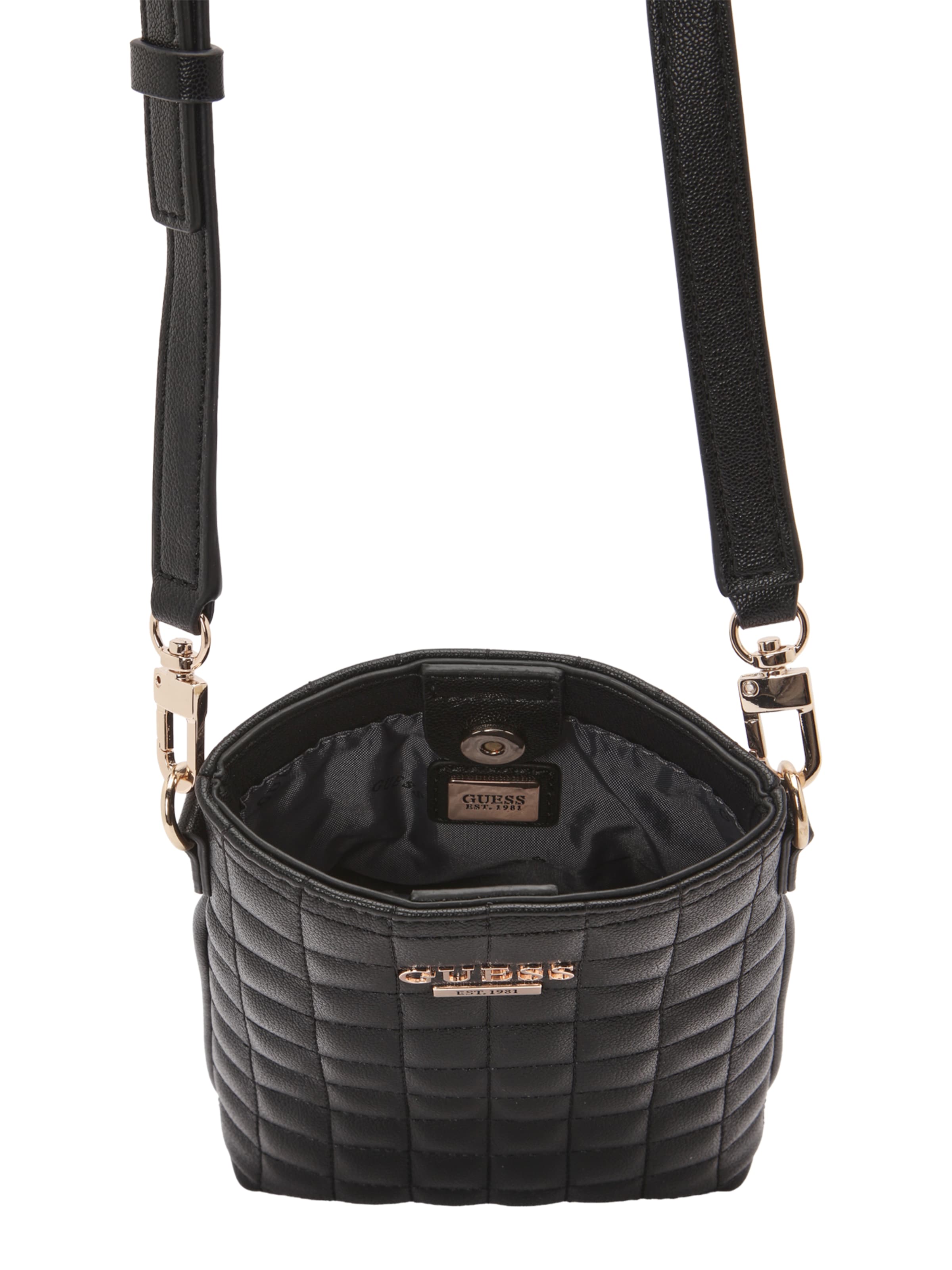 GUESS Skuldertaske 'NADIRA' i sort