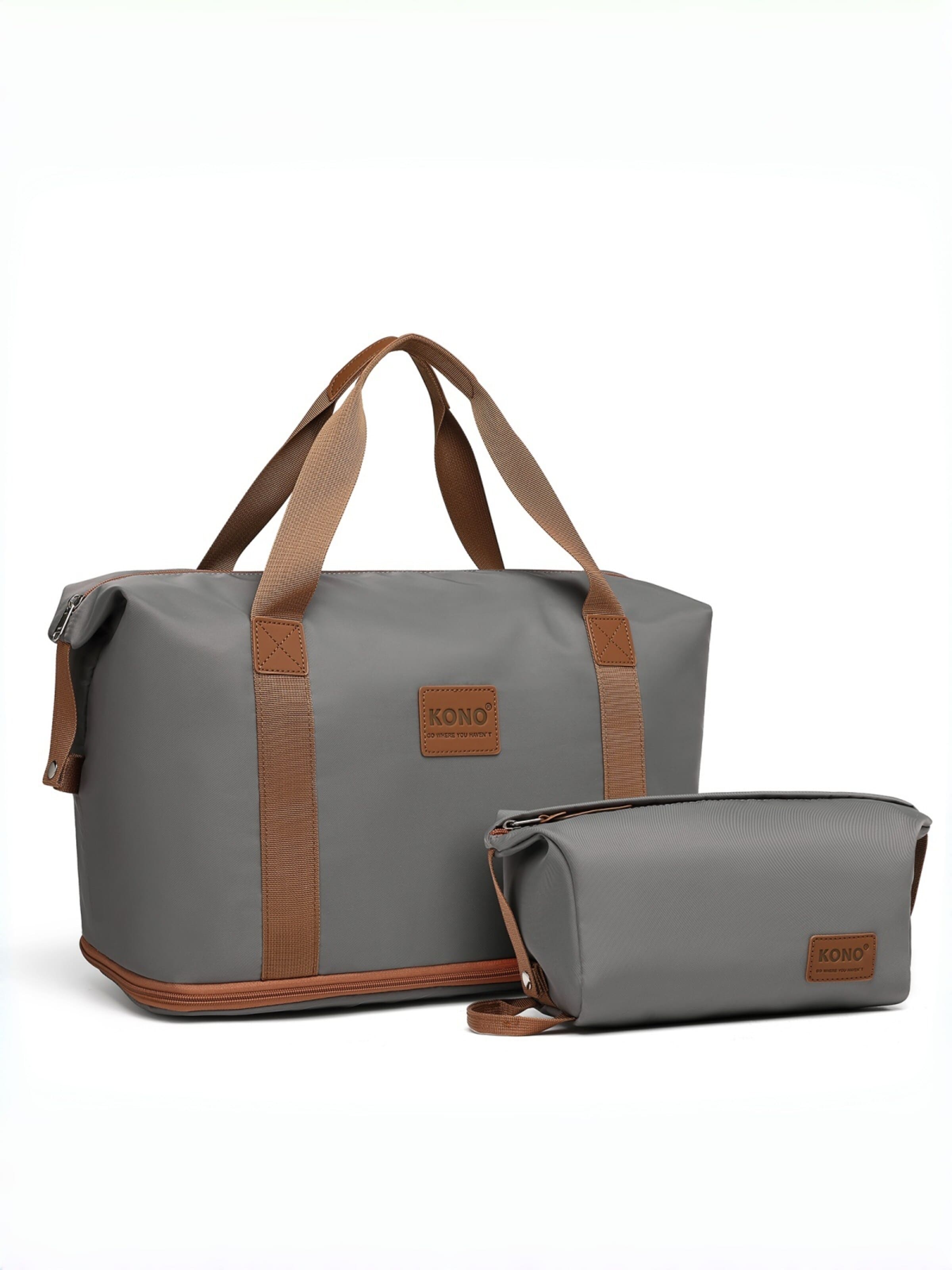 Kono Handbag in Grey: front