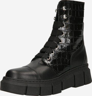 Alohas Lace-up bootie 'Can Can' in Black: front