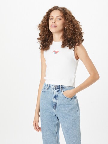 Haut Tommy Jeans en blanc : devant