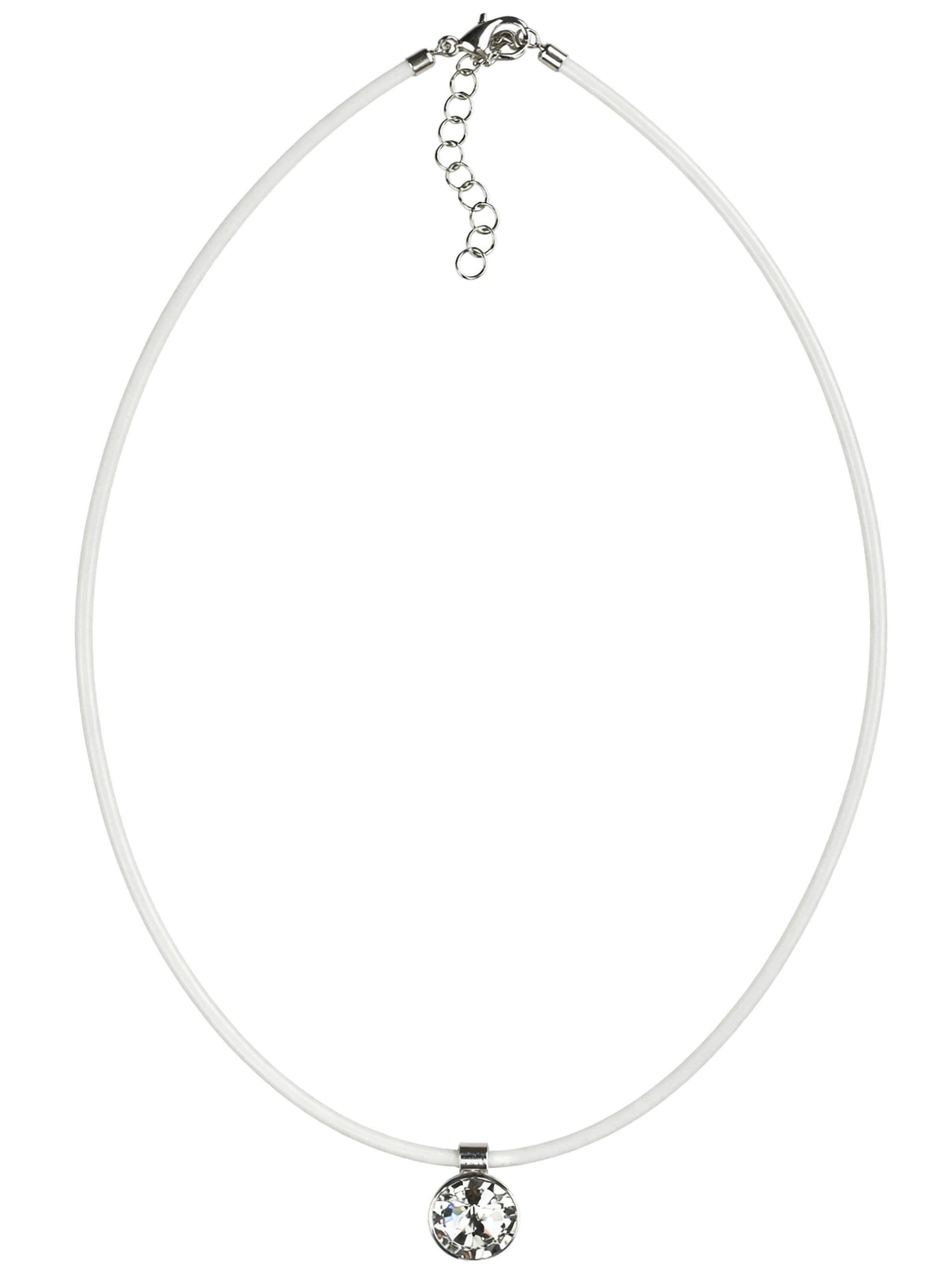 COLLEZIONE ALESSANDRO Necklace 'Frankfurt' in Transparent: front