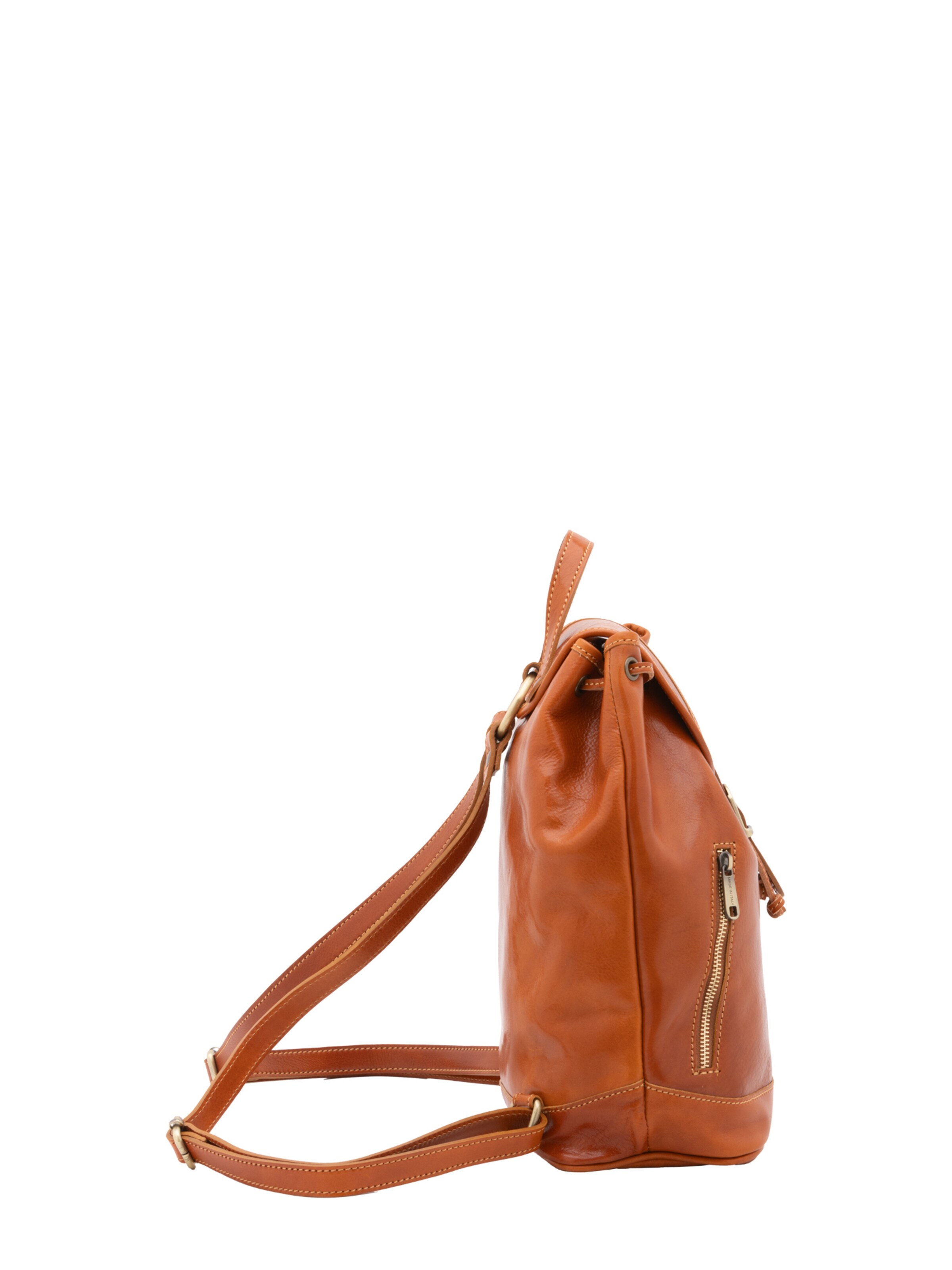 Zaino 'Zaino Donna Pelle Vera Vacchetta - Chiusura Coulisse Regolabile' di I Fratelli in beige