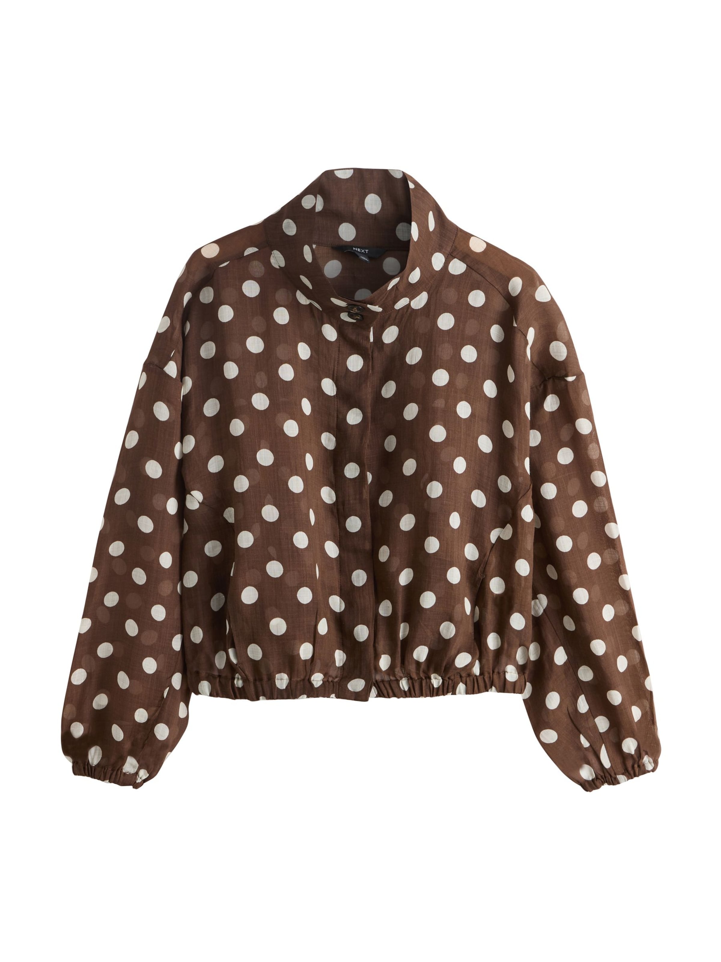 Next - Chaqueta de entretiempo en marrón: frente