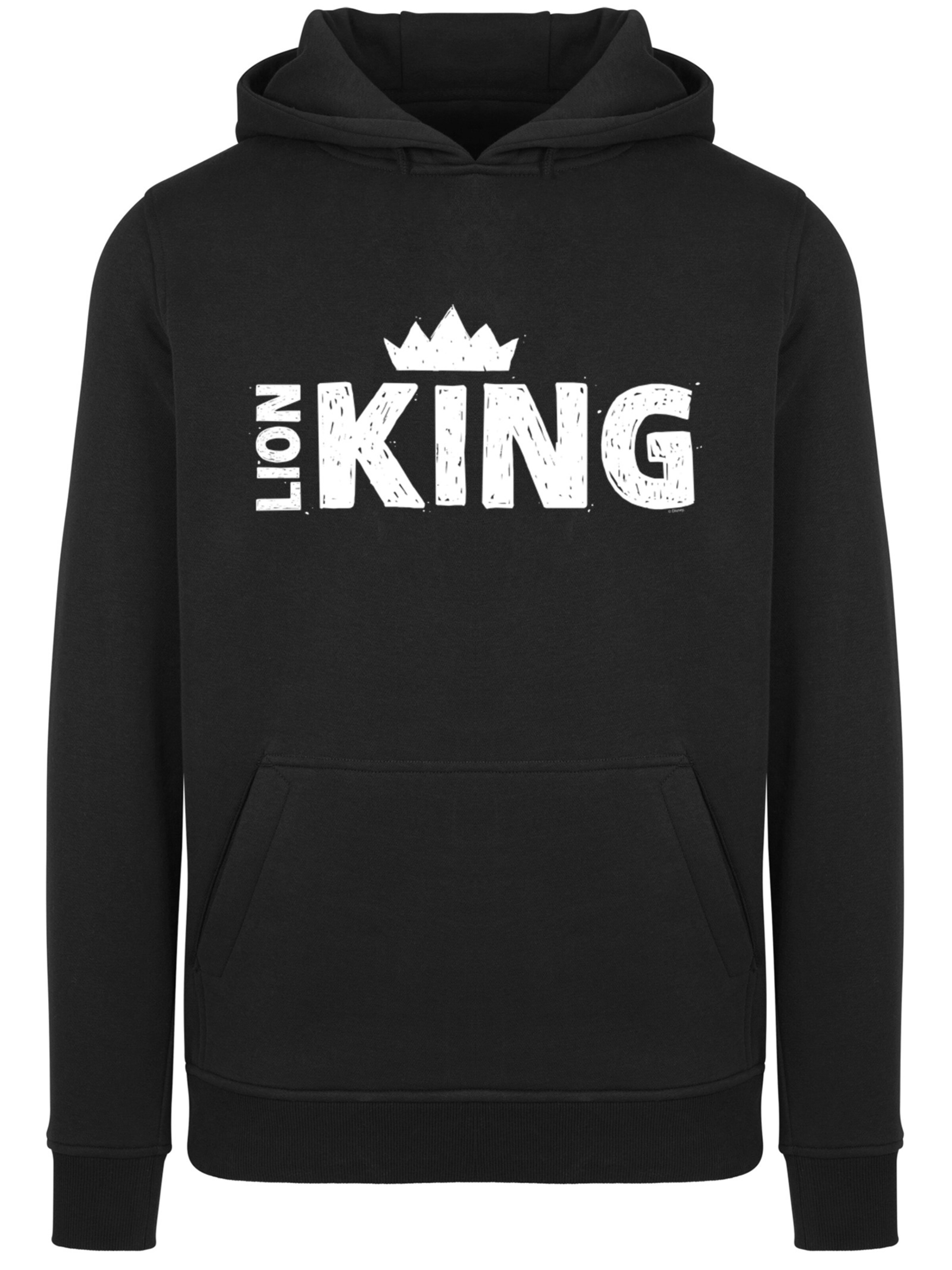 F4NT4STIC Sweatshirt 'Disney König der Löwen Movie Crown' in Zwart: voorkant