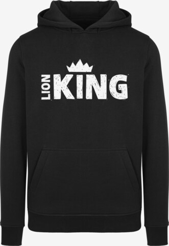 Sweat-shirt 'Disney König der Löwen Movie Crown' F4NT4STIC en noir : devant