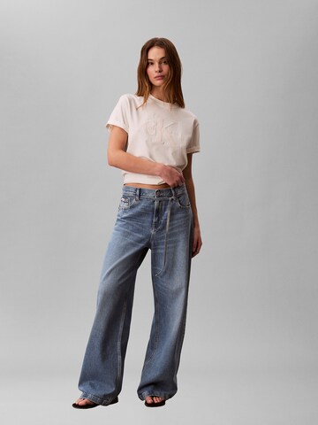 Calvin Klein Jeans Široký strih Džínsy - Modrá