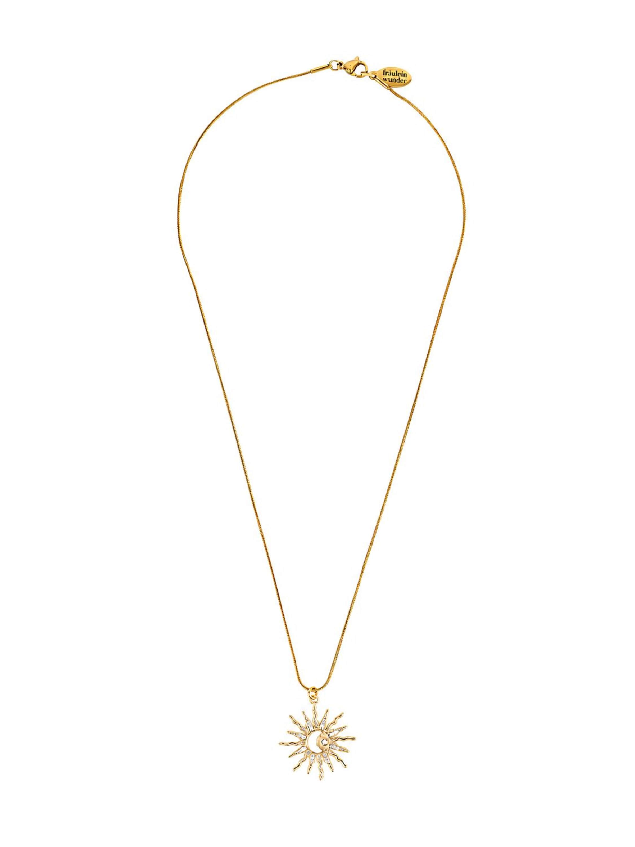 Fräulein Wunder Kette 'Susanna Sonne Gold'‌‌‌‌‌‌‌‌ in Gold: Vorderseite