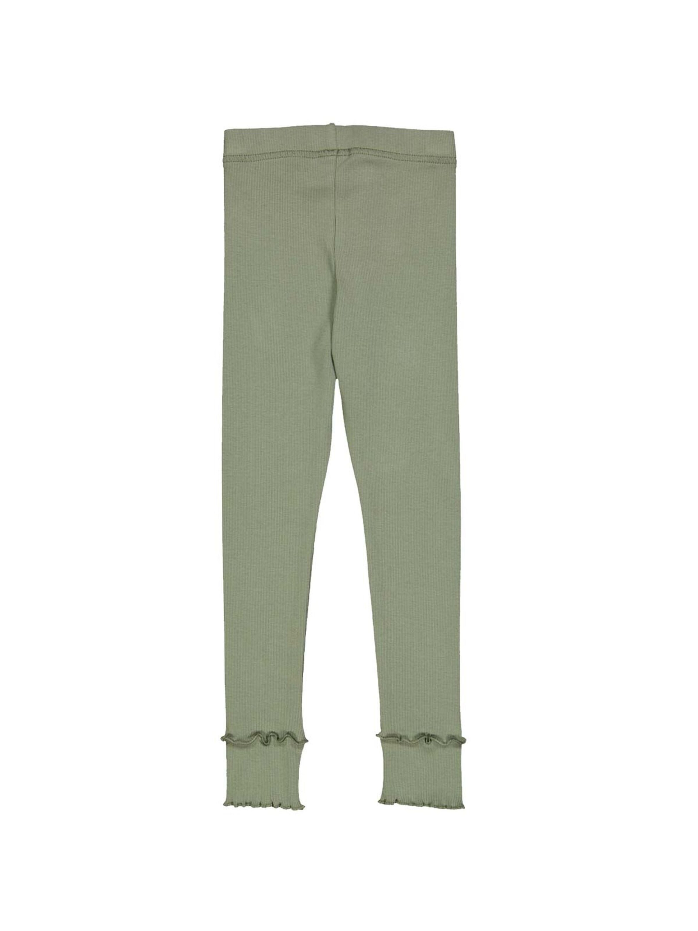 Coupe slim Leggings 'Cozy Me' Müsli by GREEN COTTON en vert