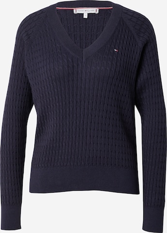 Pull-over TOMMY HILFIGER en bleu : devant