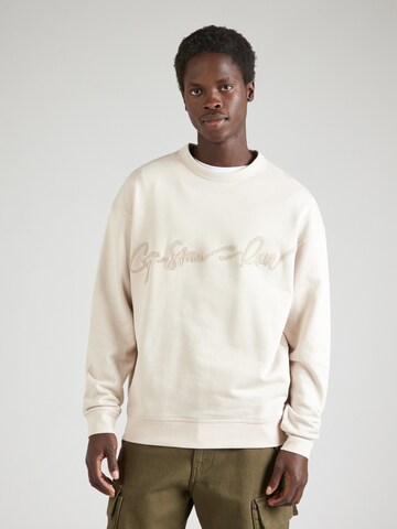 G-STAR Sweatshirt in Weiß: Vorderseite