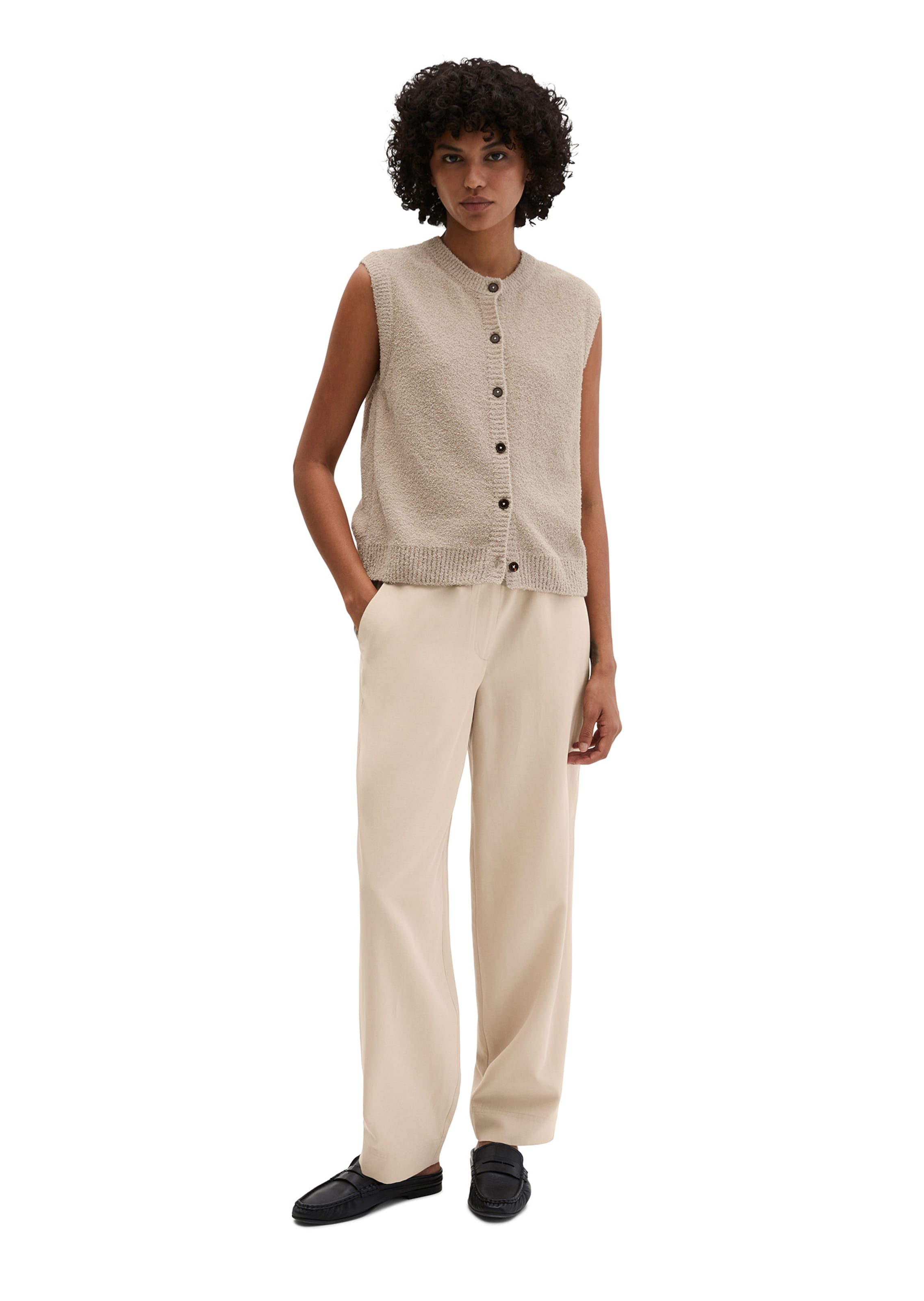 Marc O'Polo Knitted vest in Beige