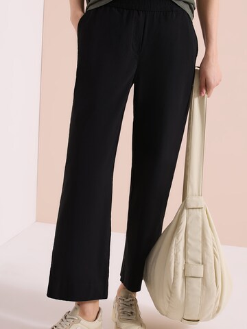 CECIL Wide leg Pants 'Neele' in Black: front