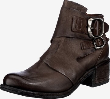 A.S.98 Booties in Brown: front