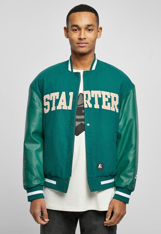 Starter Black Label Regular fit Tussenjas 'Starter Team' in Groen: voorkant