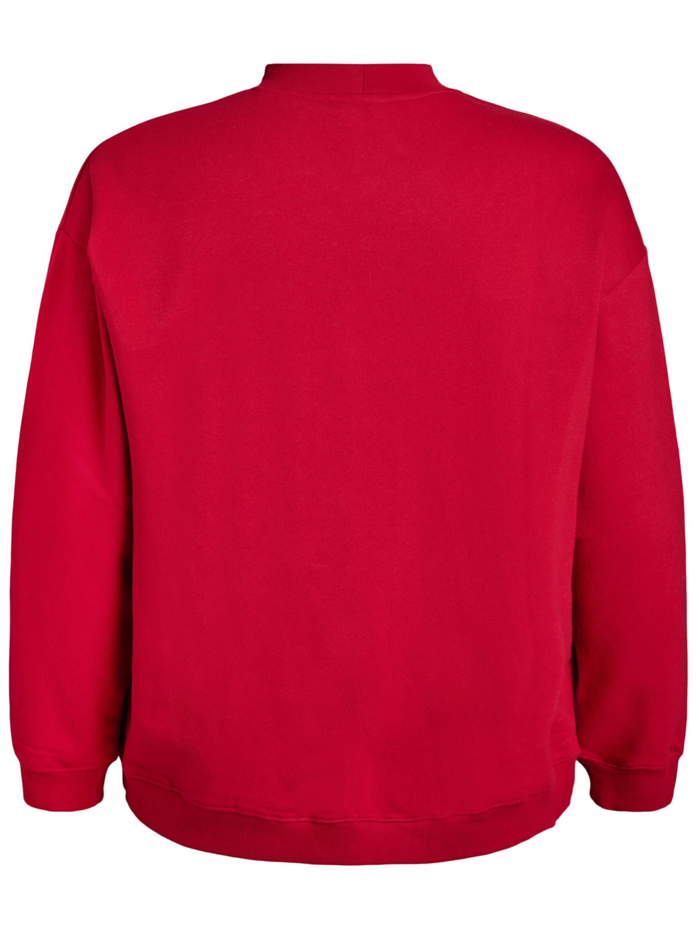 Bluză de molton 'Rikke' de la Zizzi pe roșu