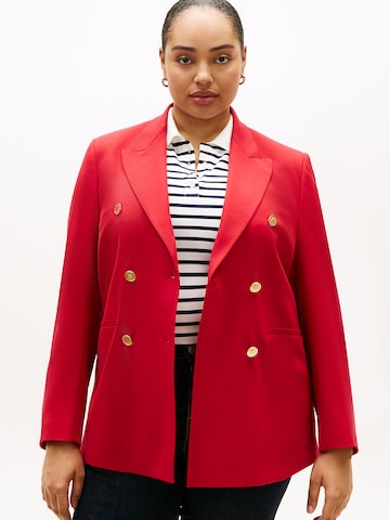 Blazer Tommy Hilfiger Curve en rouge : devant