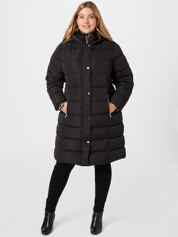 Manteau d’hiver 'Ines' ABOUT YOU Curvy en noir : devant