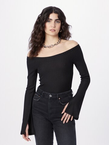 Gina Tricot - Camiseta 'Vanessa' en negro: frente