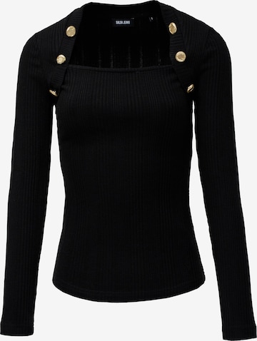 Pull-over Salsa Jeans en noir : devant