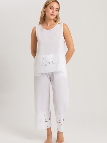 Hanro Pajama Pants ' Klara ' in White