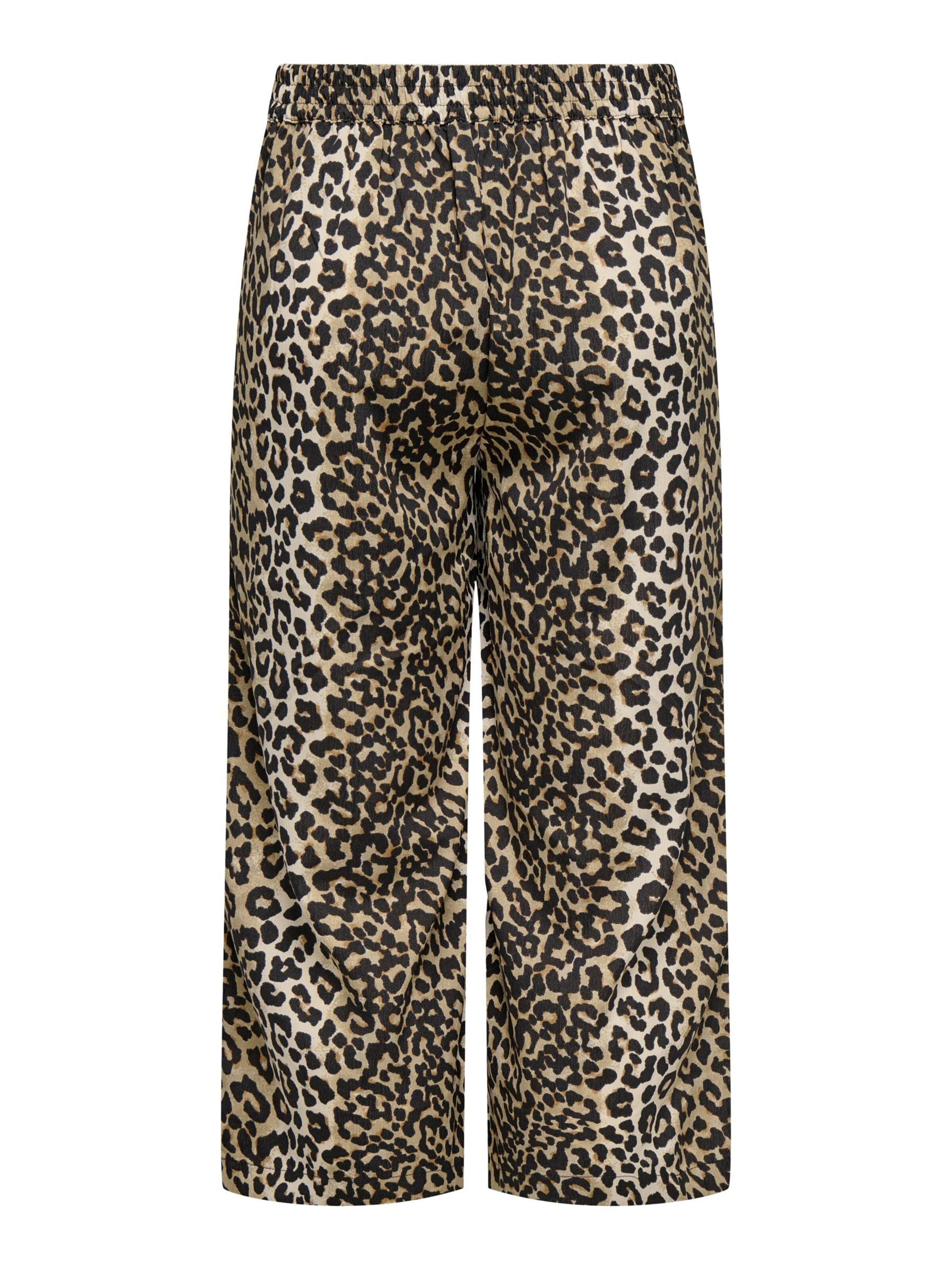 ONLY Wide Leg Bukser med lægfolder 'ONLNova' i brun