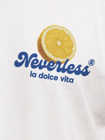 Neverless Shirt 'Lemon Squeezy' in White