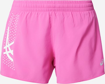 ASICS Normální Sportovní kalhoty – pink: přední strana