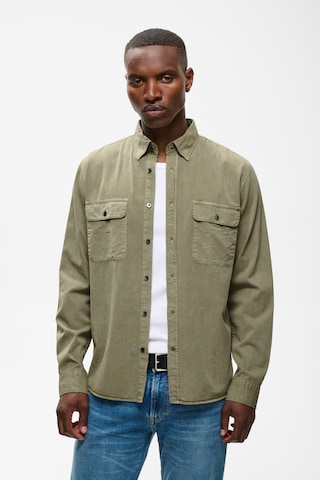 Matinique Regular fit Overhemd 'Christaldo ' in Beige: voorkant