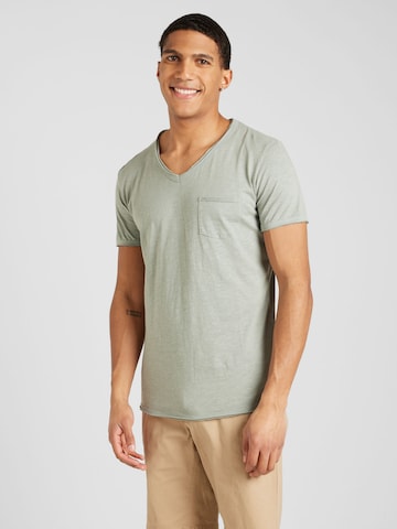 Key Largo Shirt 'WATER' in Groen: voorkant