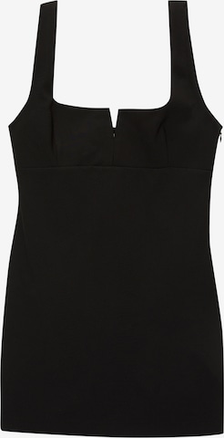Pull&BearKoktel haljina - crna boja: prednji dio