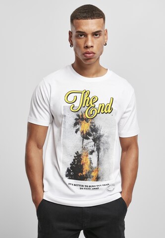 Mister Tee Regular Fit T-Shirt 'The End' in Weiß: predná strana