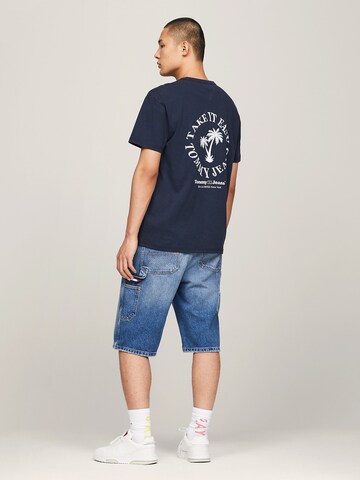 Tommy Jeans T-Shirt 'NOVELTY' in Blau