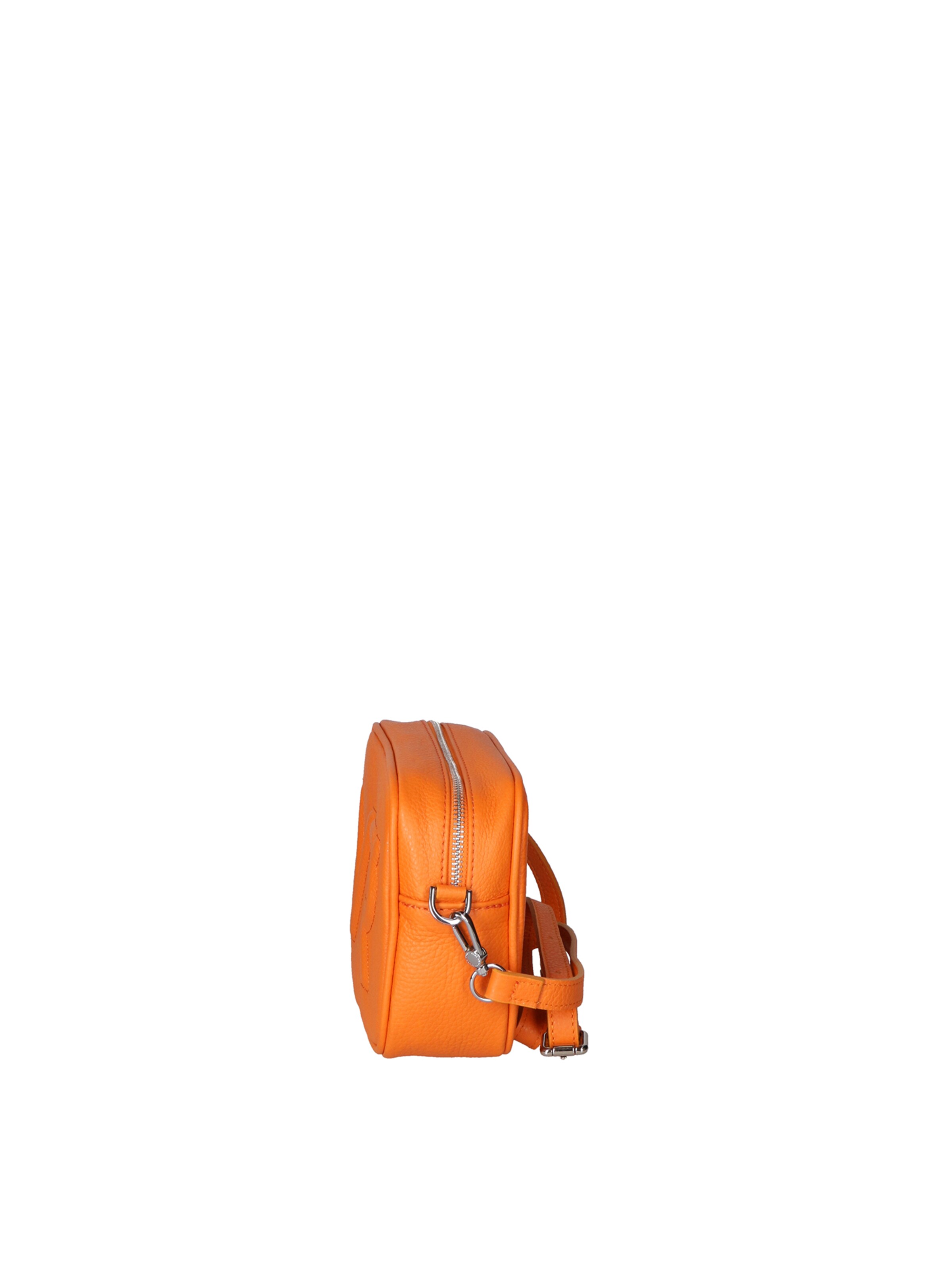 Borsa a tracolla 'Borsa a Tracolla Donna Pelle Virginia Rhinè Zip' di Virginia Rhinè in arancione