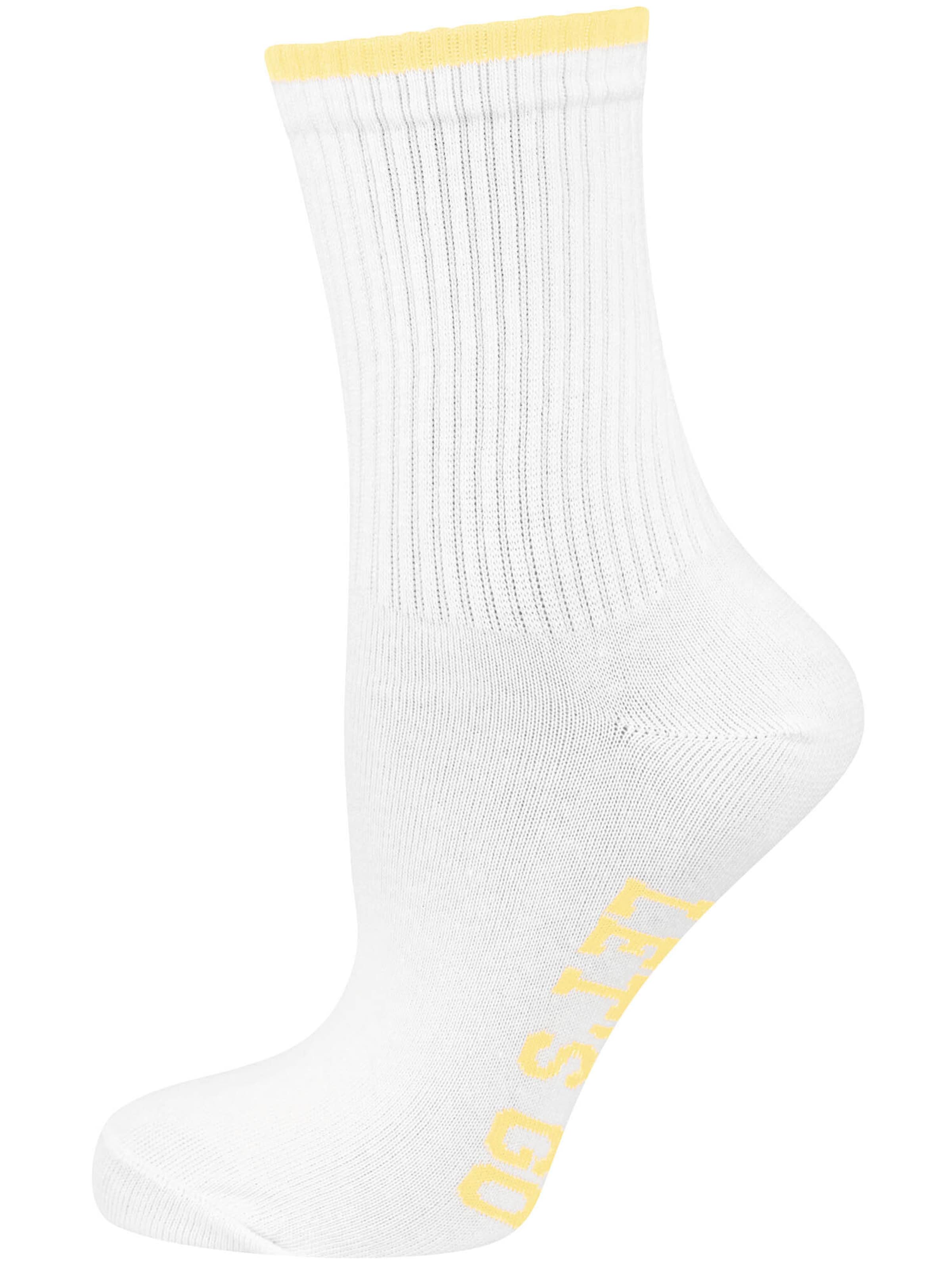 Nur Die - Meias ' Good Vibes ' em amarelo