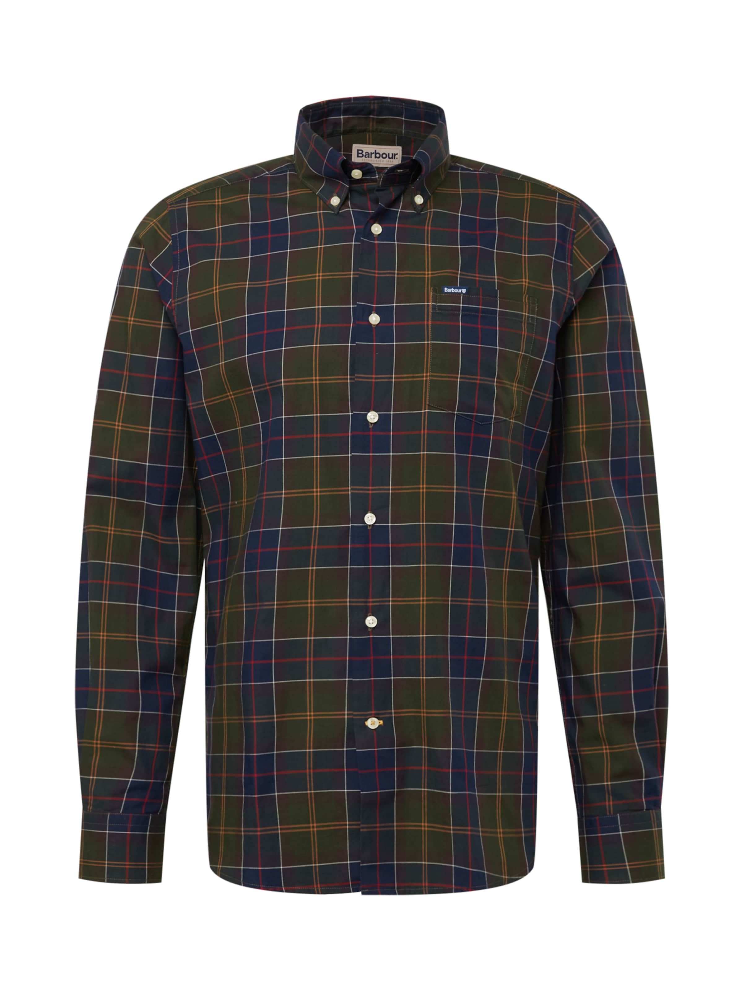 Regular fit Camicia 'Wetheram' di Barbour in verde: frontale