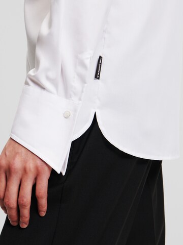 Karl Lagerfeld Regular fit Button Up Shirt 'Essential' in White