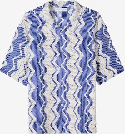 Bershka Paita värissä safiiri / valkoinen, Tuotenäkymä