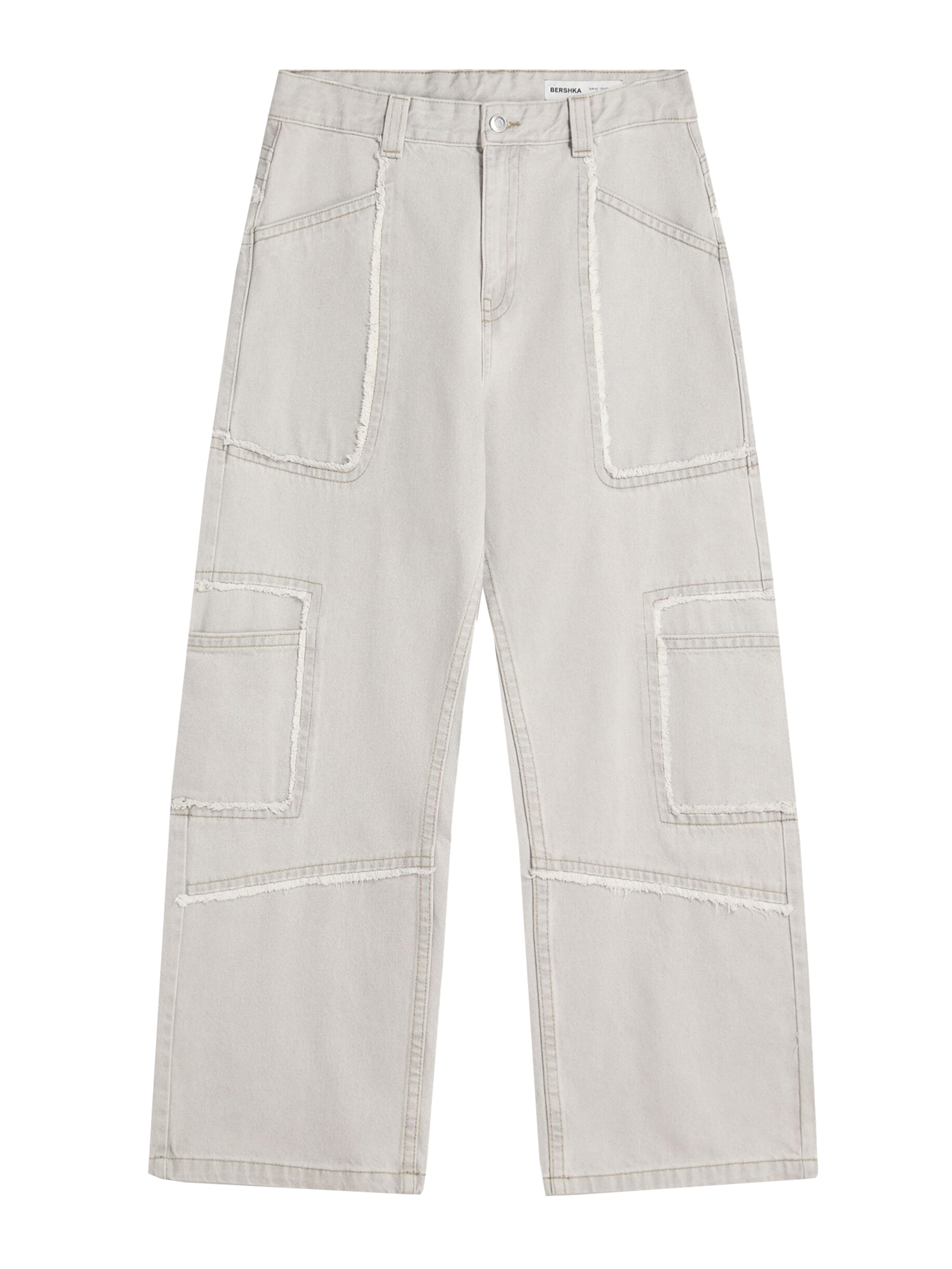 Baggy Jeans di Bershka in grigio: frontale