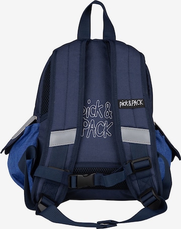 Pick & Pack Rucksack in Blau