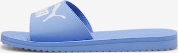 PUMA Beach & Pool Shoes 'Purecat' in Blue: front