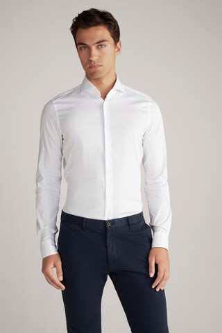 JOOP! Slim fit Button Up Shirt ' Pai ' in White: front