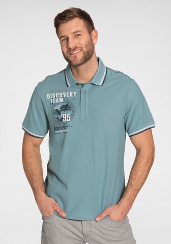Man's World Poloshirt in Blau: Vorderseite