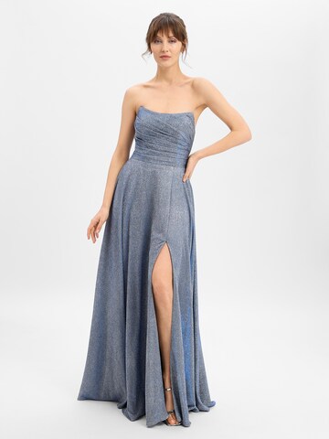Robe de soirée Luxuar Fashion en bleu : devant