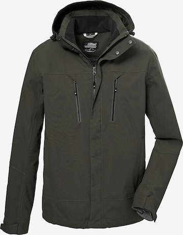 KILLTEC Outdoor jacket in Green: front