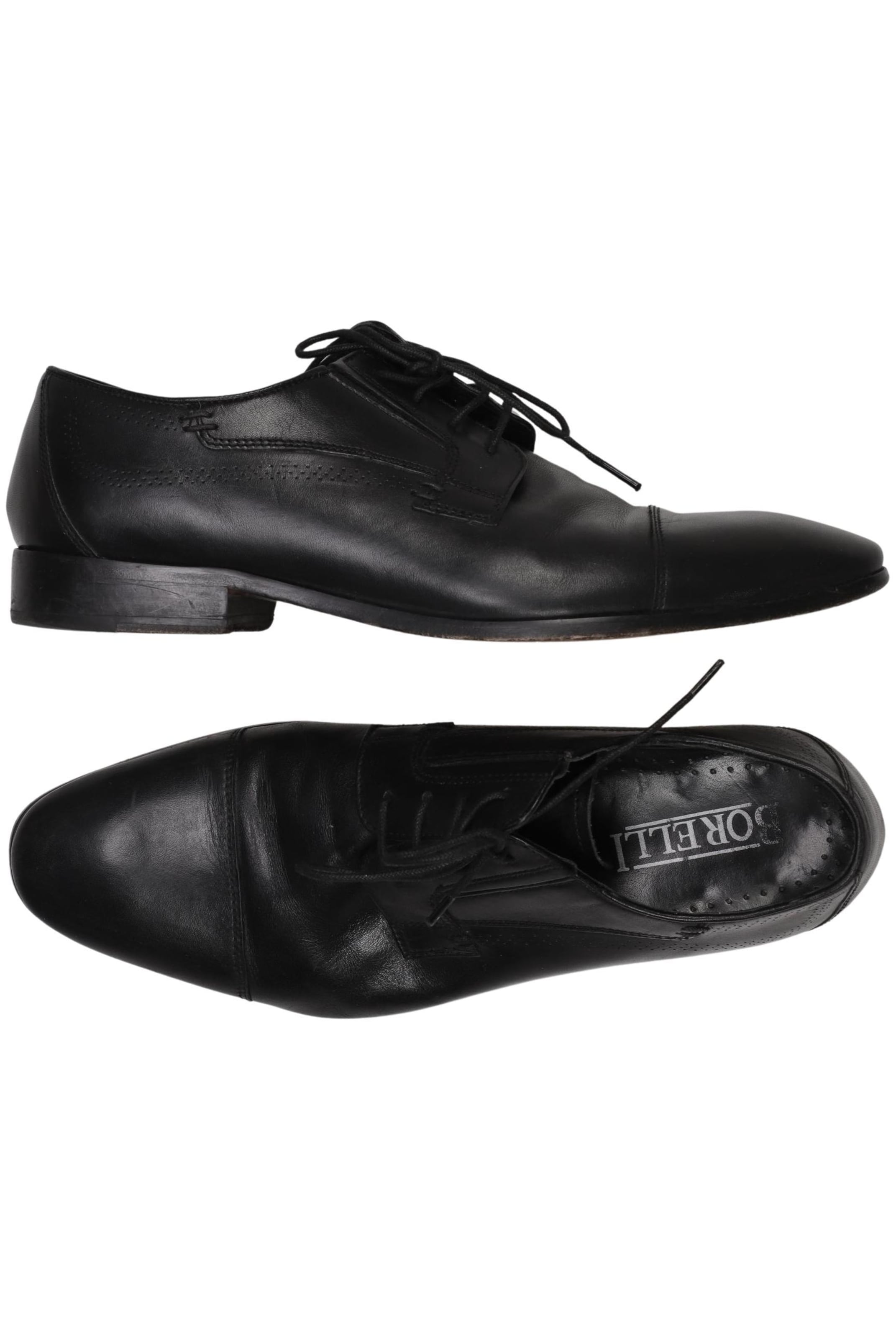 Borelli Flats & Loafers in 40 in Black: front