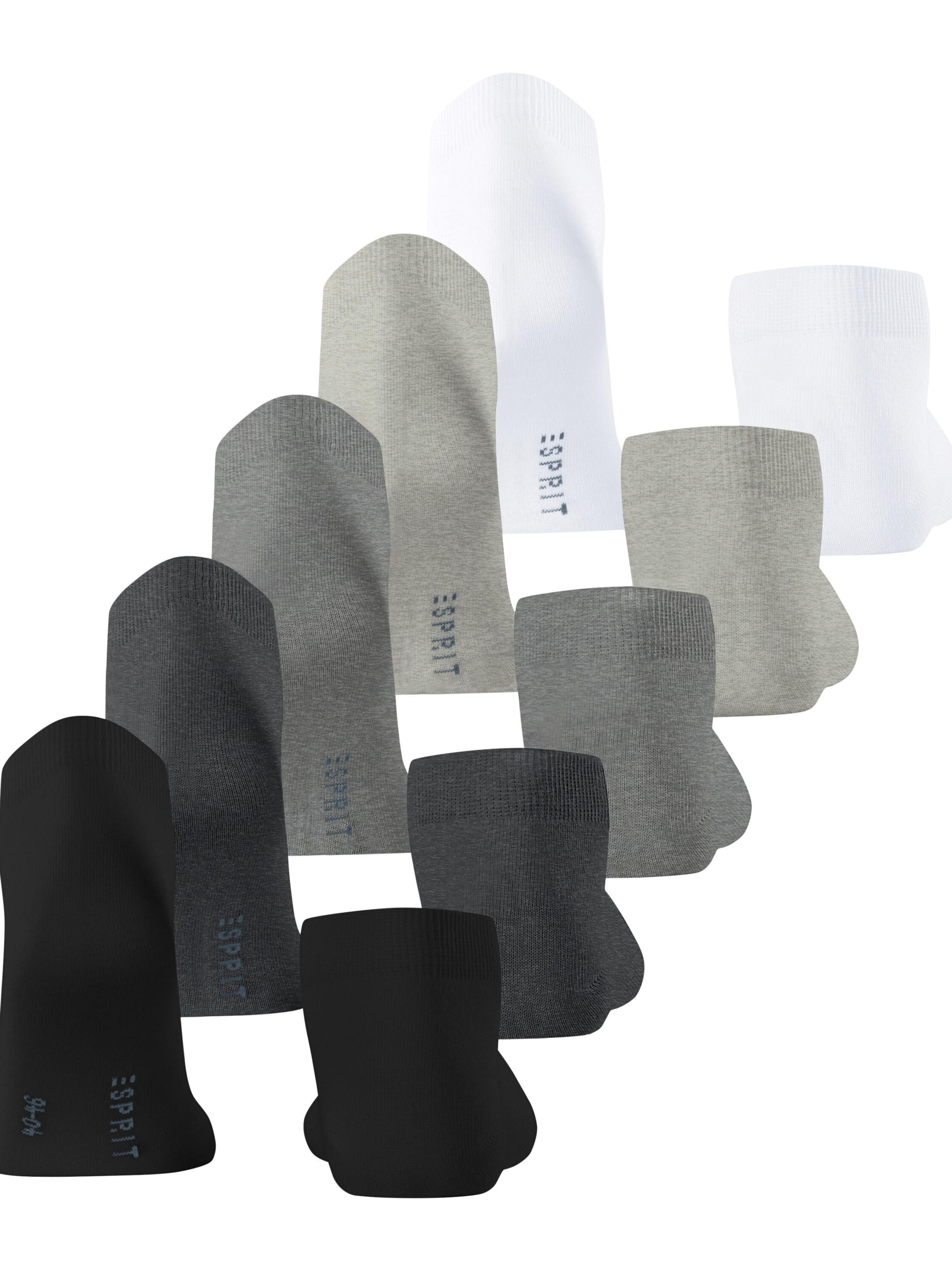 ESPRIT Ankle Socks 'Solid-Mix 5-Pack' in Mixed colors