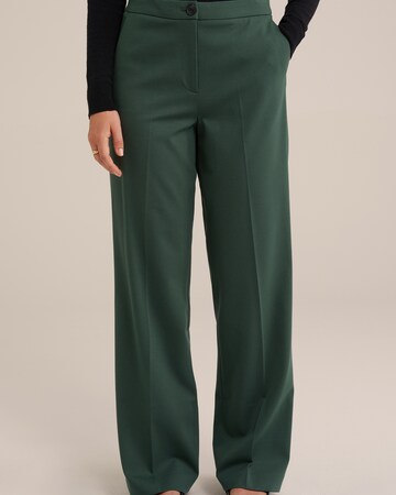 regular Pantaloni con piega frontale di WE Fashion in verde: frontale